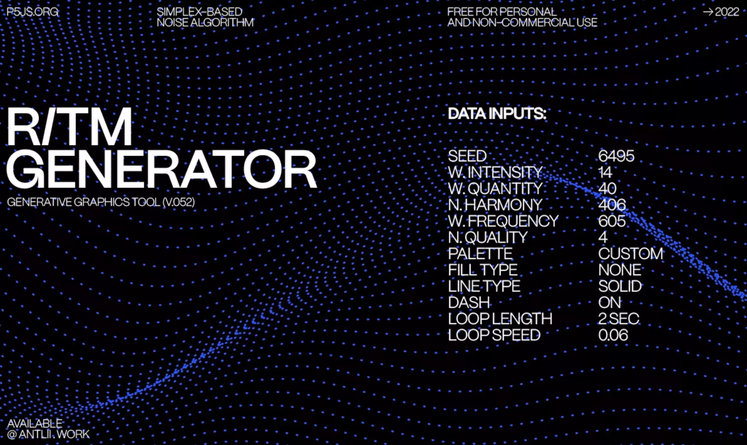 RITM Generator, an interactive tool that generates abstract waveform graphics