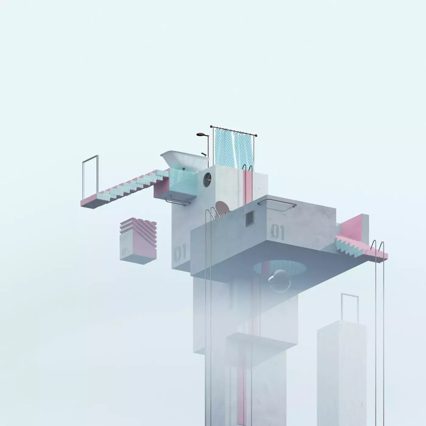 Concrete Dream Surreal Scenes in 3D