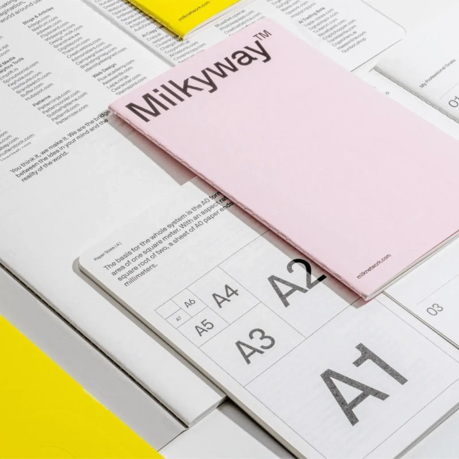 Graphic Design Creativity with 'White Book' and 'Milkyway'