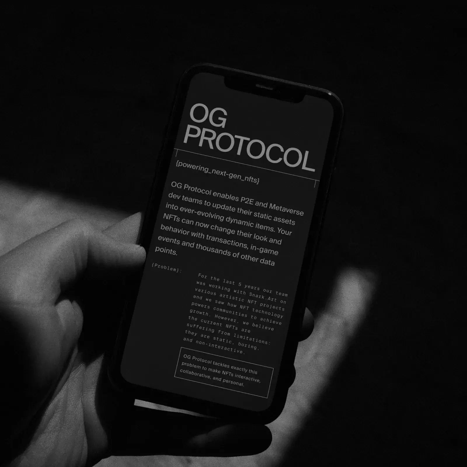 Web design and UX for OG Protocol