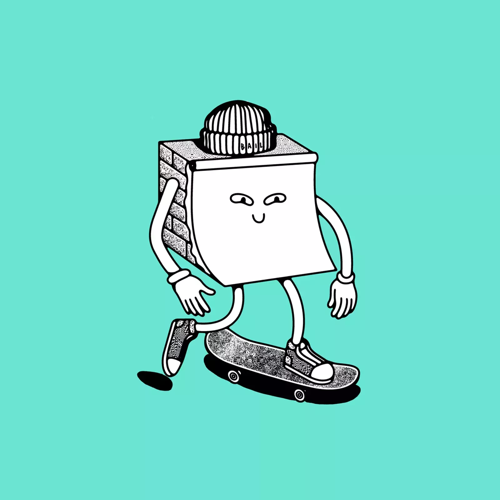 Skateboarding inspired illustrations