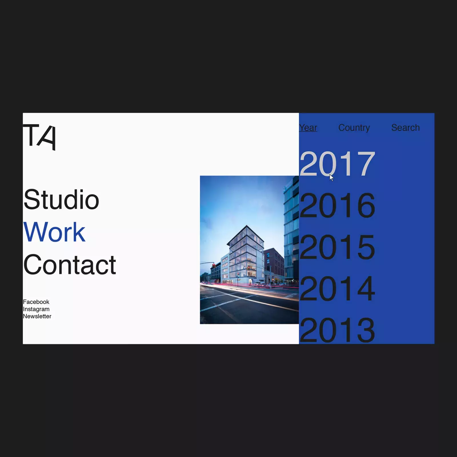 Visual identity and UX for TADAO ANDO Architect & Associates