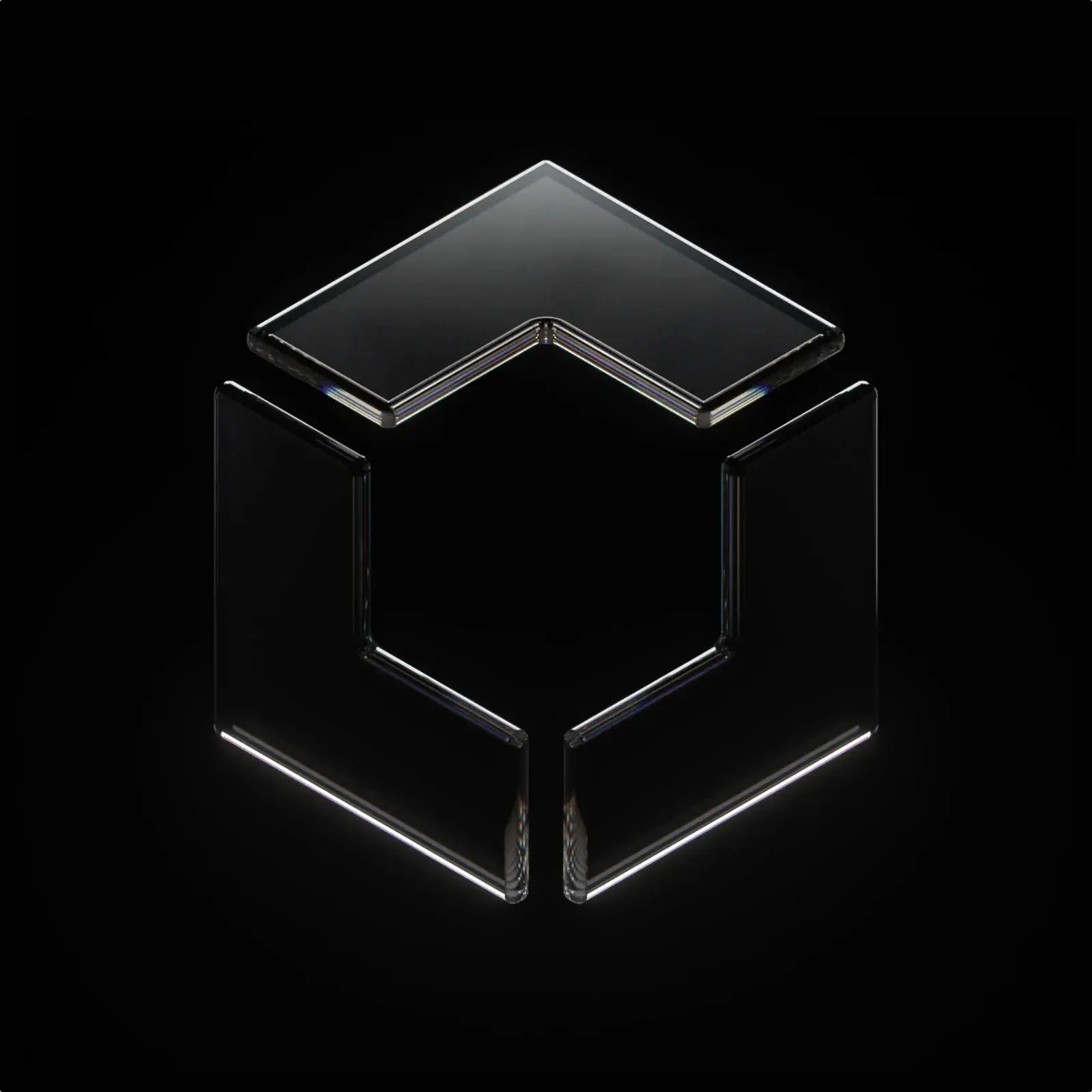 Brand mark, 3D visualization and animation for Tesseract Icons