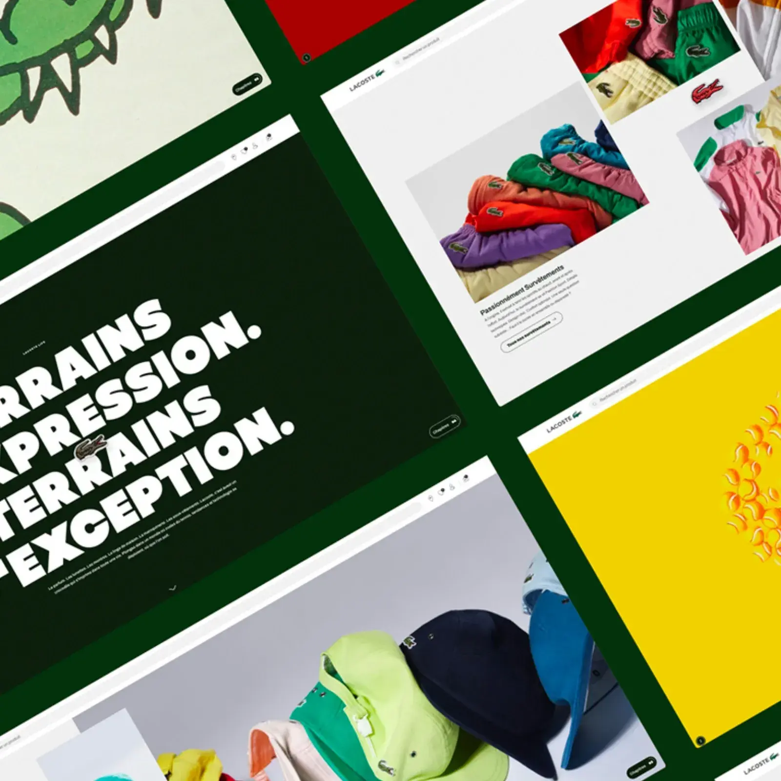 Lacoste 90th Anniversary web design refresh