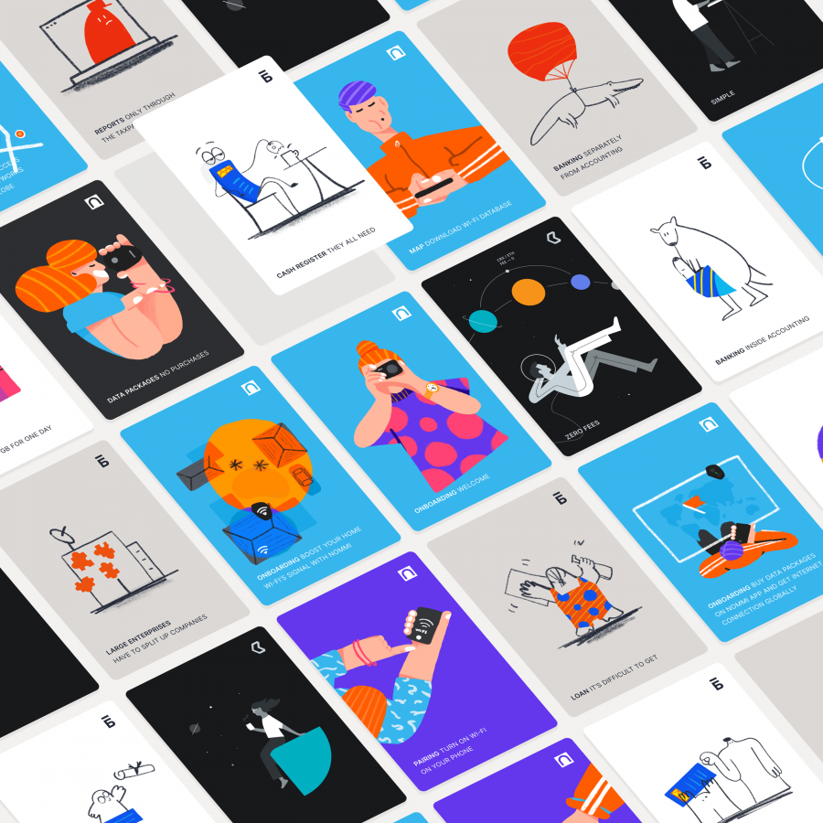 A series of Illustrations for UI by Aldiyar Aidash