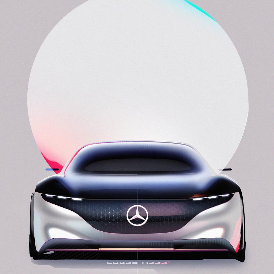 Mercedes-Benz Vision EQS Concept Car Design + Process