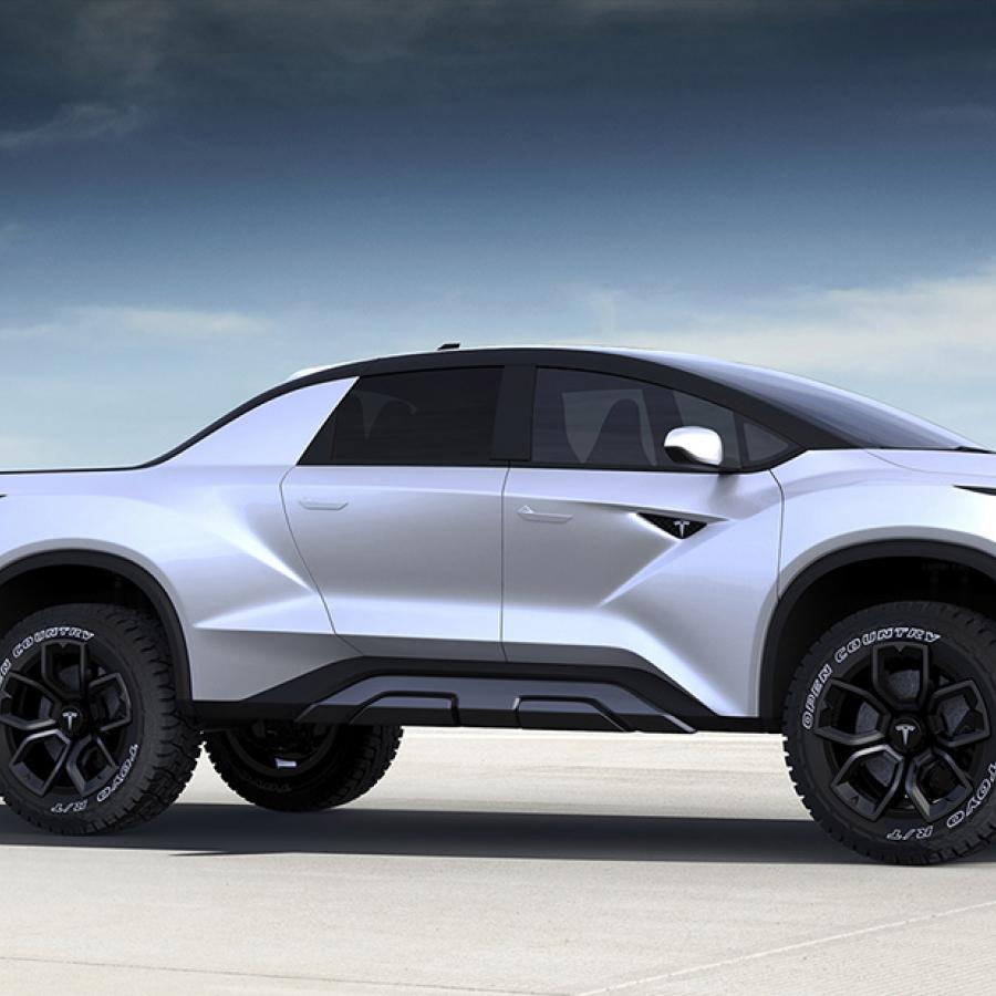 Automotive Design: Tesla Pickup Concept