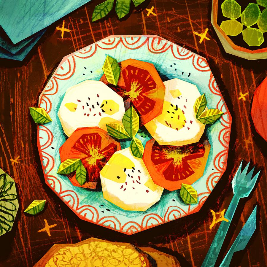 Food Illustrations by Carlotta Notaro