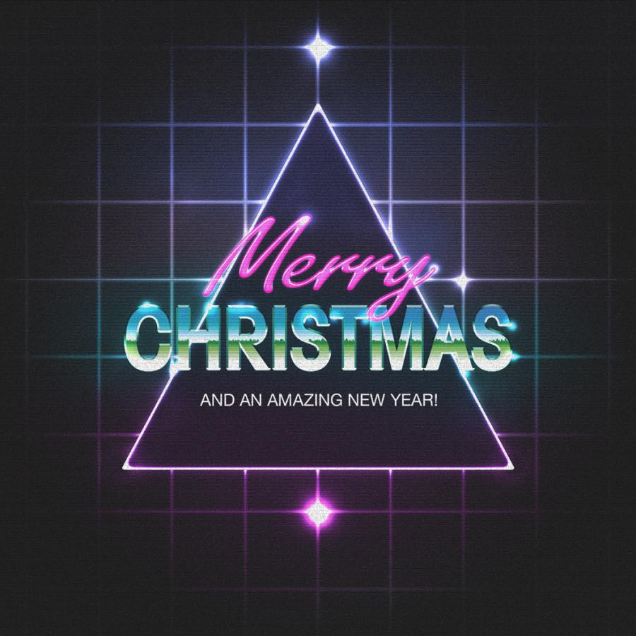 80s Christmas Artwork in Photoshop