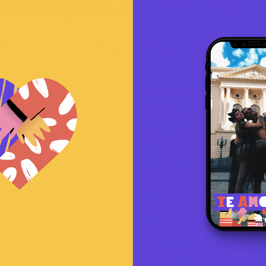 Dia dos Namorados Illustrations - Frames & Stickers for Facebook Stories