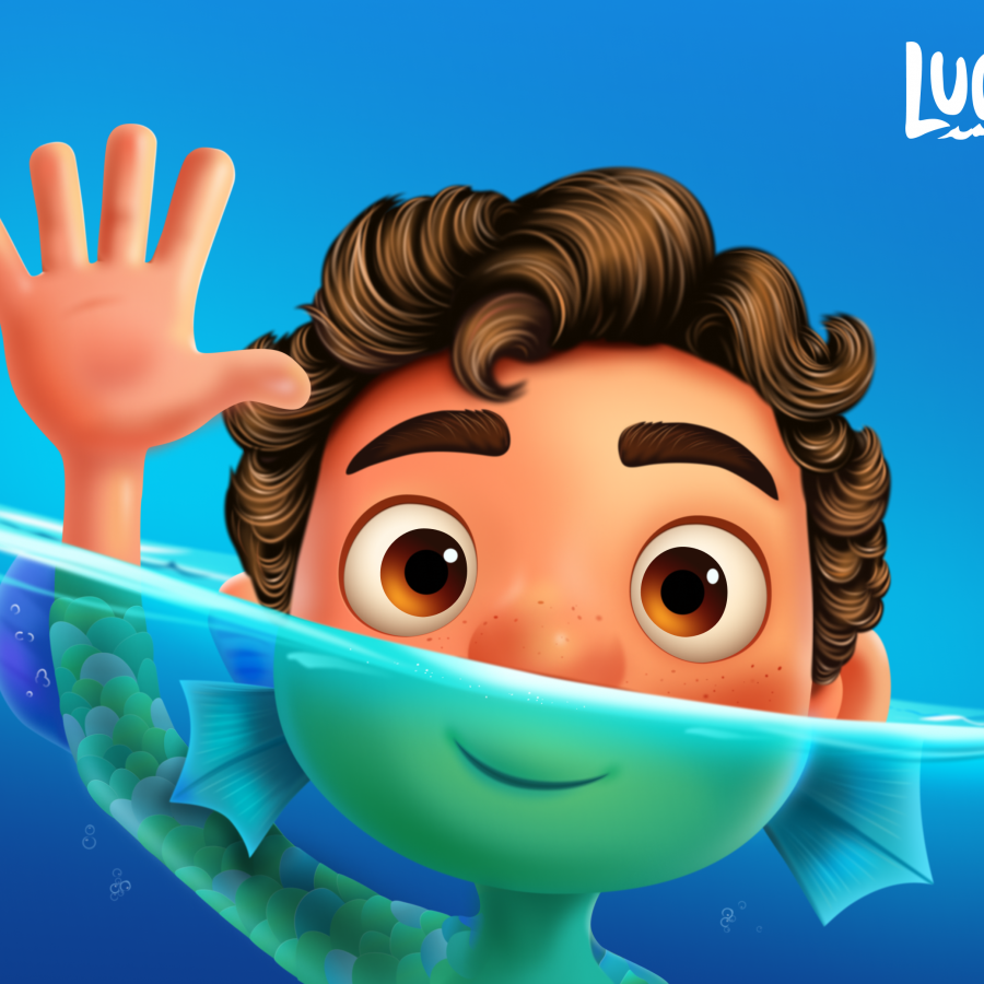 Pixar's Luca Illustration made in Figma