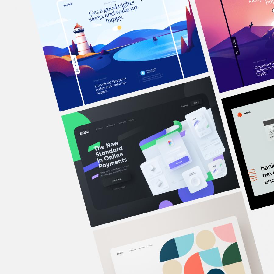 Web Design Inspiration: Landing Pages