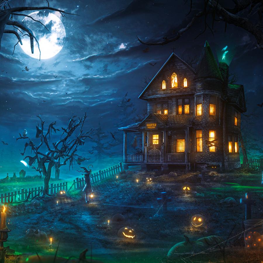 Mikaeli's Halloween ‘Haunted Hollow’: a digital art piece that casts a spooky spell