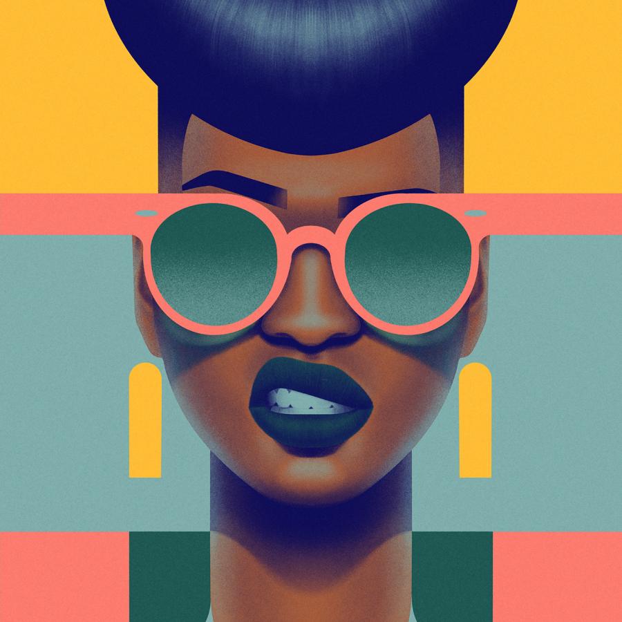 Vivid Illustrative Portraits made in Procreate