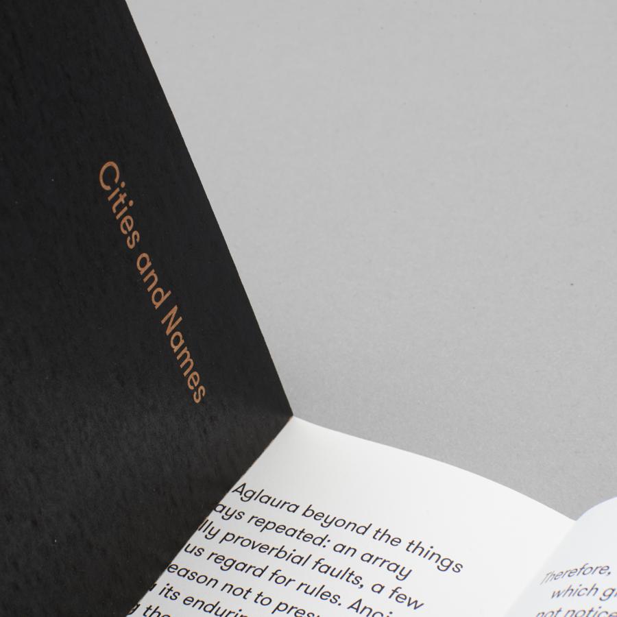 Elegant Editorial Design Project: Cities and Names