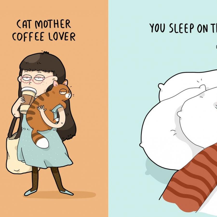 Cat Lovers Rejoice: these illustrations from Lingvistov will make your day