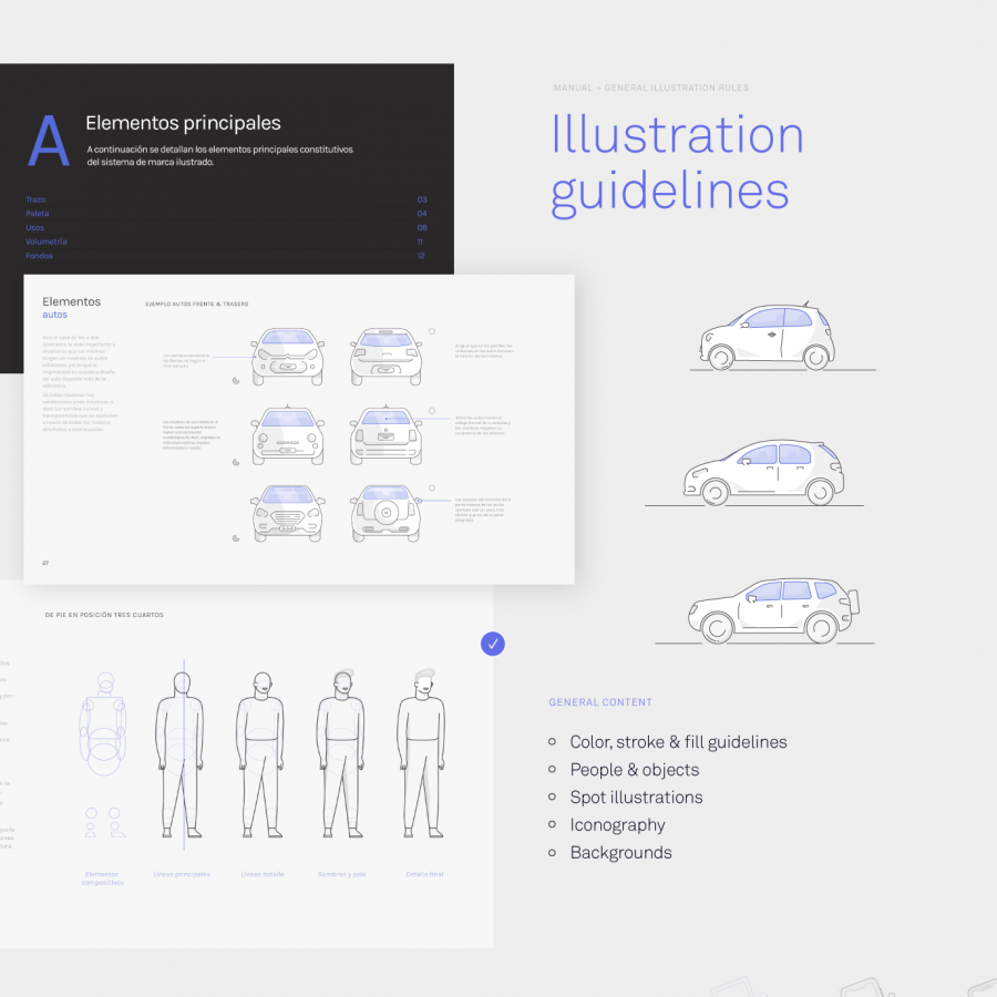 Lūnigo, all digital insurer illustrations for UI