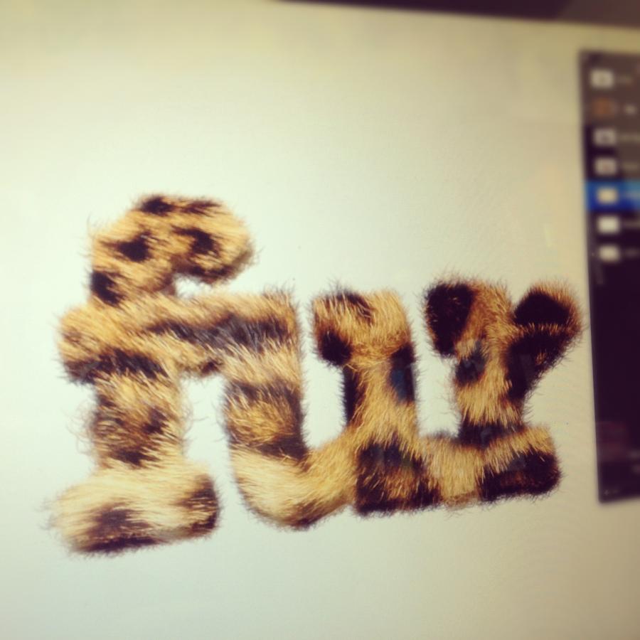 Super Easy Furry Text in Pixelmator