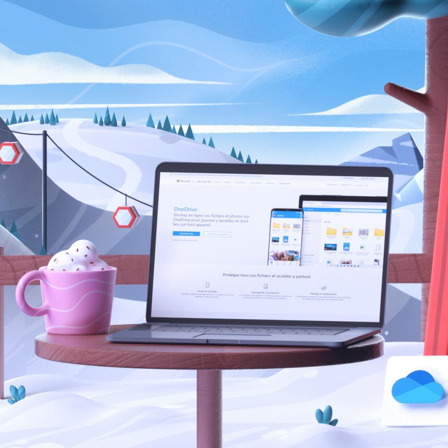 Microsoft 365 - The New Way 3D Illustration Series 