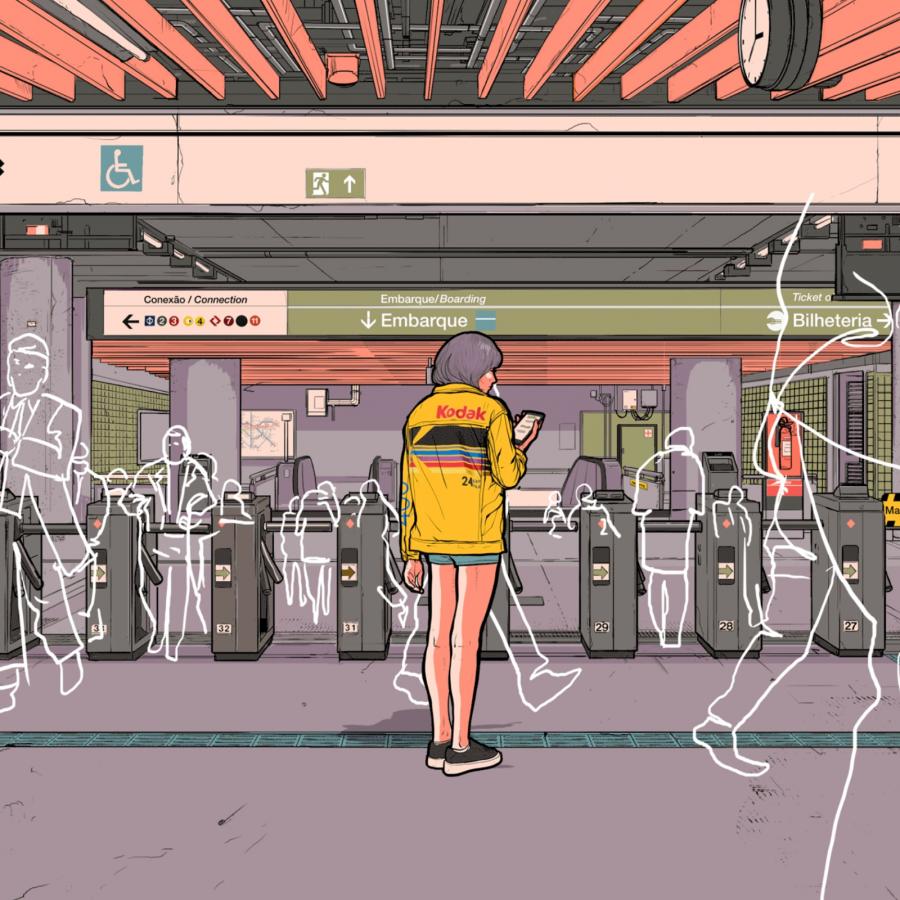 Vibrant urban illustrations by Brazilian illustrator Davi Augusto