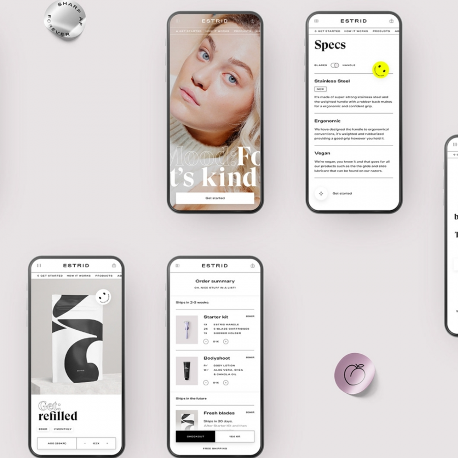 E-commerce Web Design and UX for Estrid