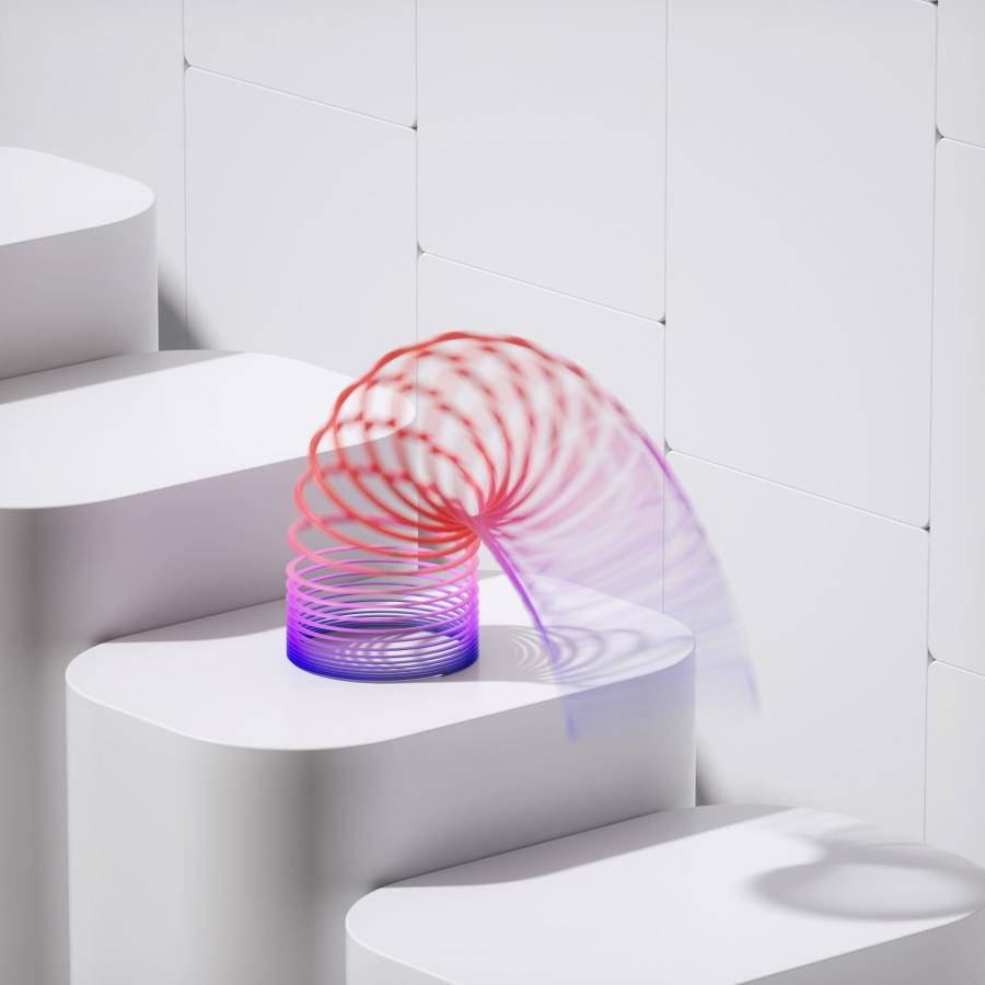 Slinky Nostalgia in 3D