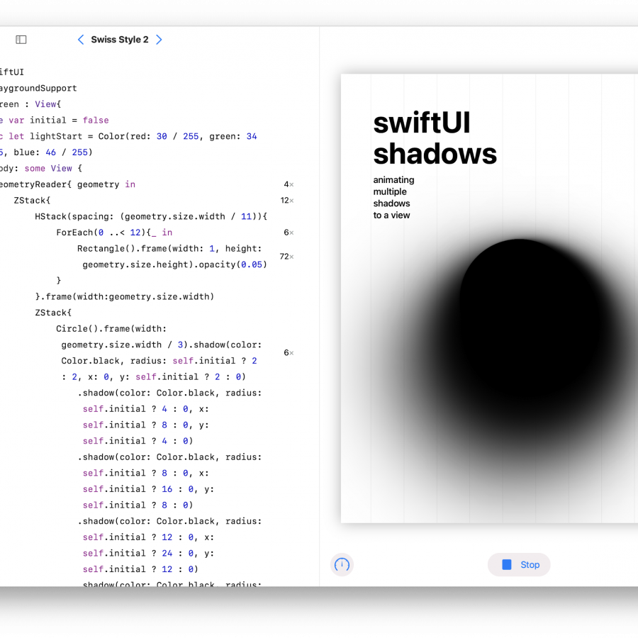 Playing with Shadows in SwiftUI