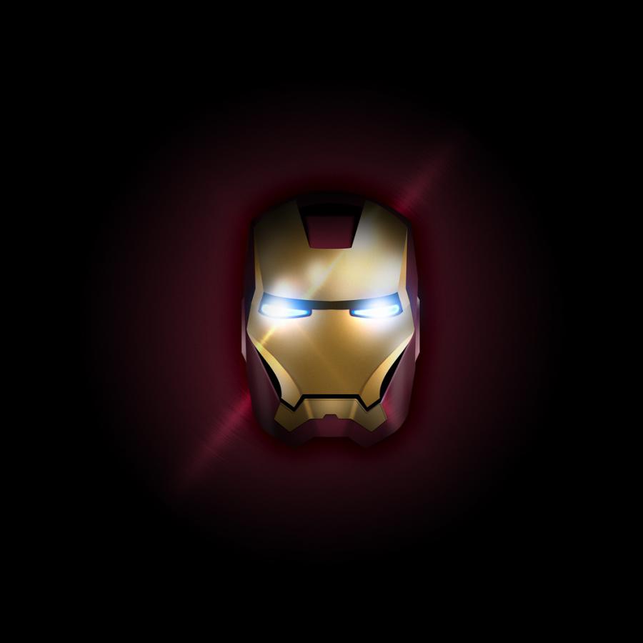 Iron Man in Illustrator and Photoshop